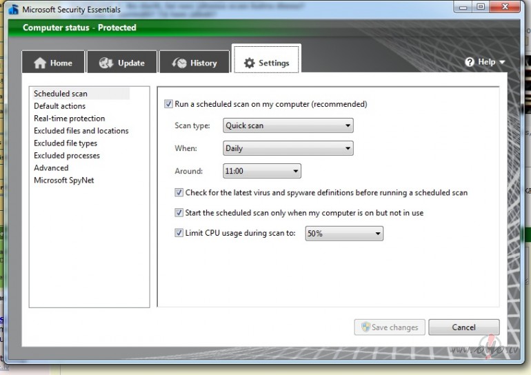 Microsof Security Essentials antivīruss foto